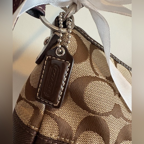 coach signature stripe monogram canvas bag - Picture 2 of 8